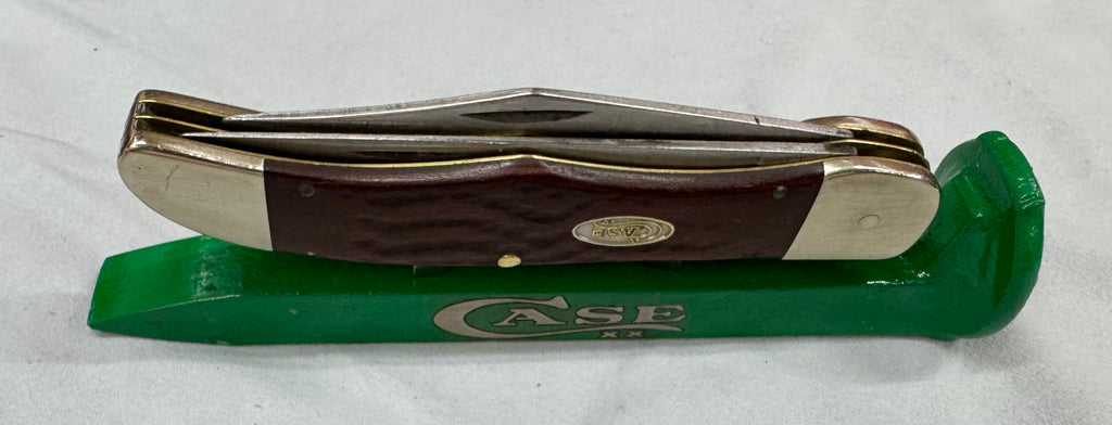 Case XX Green Railroad Spike Knife Display – Magnetic Pocket Knife Stand – Repurposed Railroad Spike