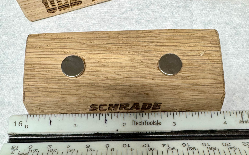 Handmade Schrade Old Timer Oak Wood Knife Display Stand - Set of 4